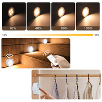 Spot LED de cuisine sous les lumières de l'armoire applique murale maison télécommande sans fil veilleuse