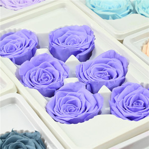 Vente en gros de têtes de roses éternelles naturelles de 5 à 6 cm, roses conservées colorées et bon marché pour mariage, Saint-Valentin - Product Image 5