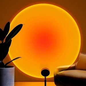 Lámpara Proyector de Atardecer, Luz Nocturna LED RGB, Lámpara de Amanecer, 5w, Rotación de 360°, Proyección de Arcoíris para Mujeres - Product Image 1