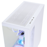 SAMA dernier boîtier PC officiel filtre à poussière magnétique ATX boîtier de jeu effet ARGB boîtier d'ordinateur verre blanc