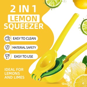 Dual-Layer Aluminum Alloy Lemon Juicer <b>Clip</b> 2-in-1 Manual Citrus Squeezer Kitchen <b>Tool</b> for Lemon Orange Lime - Product Image 3
