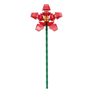 Ramo de Flores de Bloques de Construcción, Novedad 2026, Flores Artificiales DIY de ABS, Juguete de Cubo de 40 Piezas, Venta al por Mayor, Logotipo Personalizado - Product Image 4