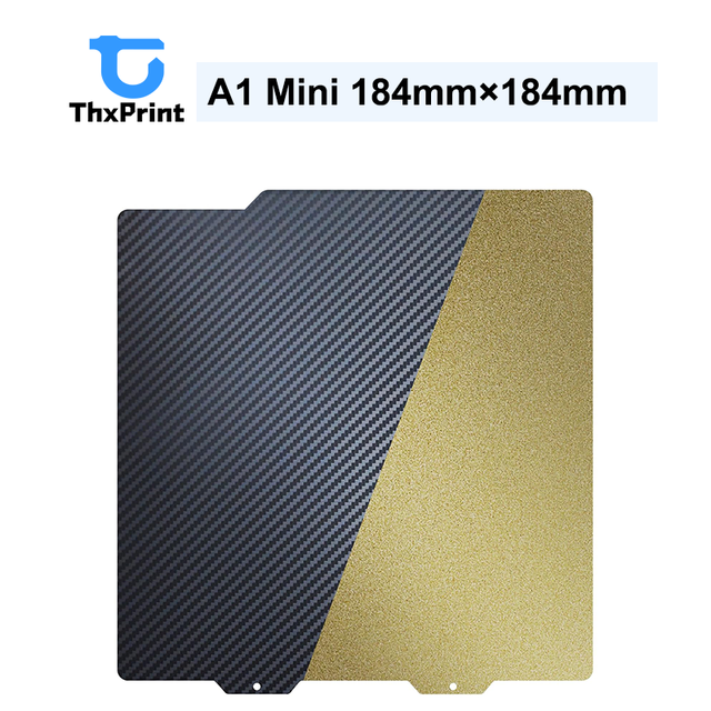 ThxPrint 3D Flexible PET PEI Build Plate for Bambu Lab A1 Mini 184x184mm for Bambu A1 Mini 3D Printers