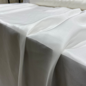 Tela de sarga de seda de color blanco natural para forro, material de sensación suave, productos listos populares directos de fábrica al por mayor - Product Image 2