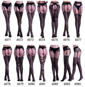Tik Tok Boom biancheria intima da donna Sexy con capelli scavati <span class=keywords><strong>giarrettiera</strong></span> pantaloni Jacquard Leggings calzini a rete europei <span class=keywords><strong>e</strong></span> americani - Product Image 3