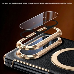 Étui de téléphone pour Pura XMax, entièrement enveloppant, avec rabat magnétique, support rotatif, double protection de la charnière, étui pour téléphone à écran pliable - Product Image 4