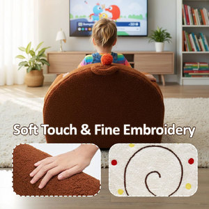 Fauteuil Canapé en Peluche pour Enfants, Design Gâteau, Tissu Doux, Mousse Haute Élasticité, 2-4 Ans, Meuble de Lecture et de Sieste - Product Image 2