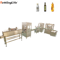 Machine de remplissage de bouteilles PET 750 ml pour huile de cuisson, lait liquide, yaourt et confiture, facile à utiliser