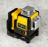Niveau laser 360° de qualité professionnelle avec batterie au lithium pour la construction et la pose d'images, niveau laser vert 3D 12 lignes