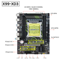 NOUVEAU Kit combiné PC de bureau X99 avec SSD M.2, WiFi, SATA 3.0, 4x RAM DDR3 ECC, processeur Intel Xeon E5 2686 V4, carte mère X99