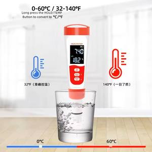 4 में 1 डिजिटल चालकता ph/tdd/c/temp परीक्षक के साथ एक डिजिटल चालकता ph - Product Image 3