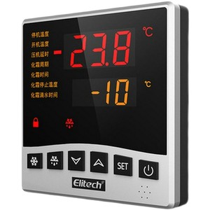 Termostato digital Elitech LTC 100 500 con sensor dual para control de refrigeración y descongelación de congeladores - Product Image 1