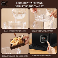 Bouilloire Électrique en Acier Inoxydable pour Café et Thé avec Contrôle de Température, Infuseur Automatique, Percolateur à Café, Filtre et Refroidissement par Glace