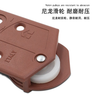 <b>Plastic</b> Sliding Door Roller Red Small Size Smooth Rolling Furniture Cabinet Door <b>Wheel</b> - Product Image 3
