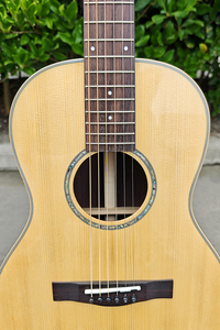 China brand high grade handmade 38 Inch Gloss Painting Acoustic Guitar Solid Spruce <b>Top</b> Steel <b>String</b> Guitar - Product Image 3