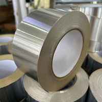 Ruban adhésif en aluminium résistant à la chaleur, adhésif acrylique, imperméable, ruban isolant, ISO9001, RoHS, prix direct usine, OEM