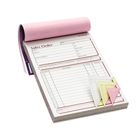 Logo personnalisé, carnet de commandes, reçus, livraison de billets, livres de factures, duplicata de papier autocopiant, 30/50/100 jeux de carnets de notes