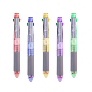 4-in-1 <b>Multi</b>-<b>Color</b> Ballpoint <b>Pen</b> Custom Logo Print Gel <b>Pens</b> with 0.5mm 0.7mm Writing Width for School & Office Promotional Gift - Product Image 4