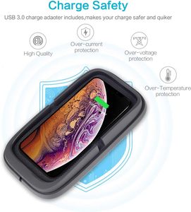 Qc 3.0 <span class=keywords><strong>USB</strong></span> Adapter Kit 10W không dây sạc xe hơi sạc Board chống trượt không dây điện thoại di động sạc - Product Image 3