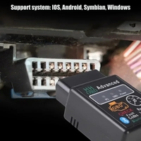Escáner OBD2 para Auto ELM327 Bluetooth, Lector de Códigos OBD, Herramienta de Diagnóstico para Android, iOS y Windows