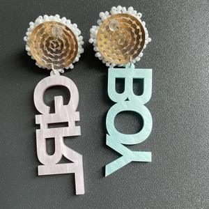 Pendientes únicos de cuentas de semillas inigualables, pendientes <span class=keywords><strong>colombianos</strong></span> de acrílico para niño y niña, joyería hecha a mano para mujer, accesorios de primavera - Product Image 5
