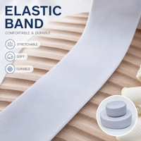 Bande élastique gris clair avec logo personnalisé pour emballage cadeau, couture DIY, certifiée OEKO-TEX ISO9001, vente en gros