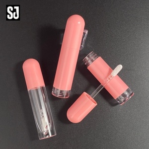 Nouveau <span class=keywords><strong>Tube</strong></span> Cosmétique Rond Transparent de Luxe Personnalisable avec Logo, Vide, pour Gloss à Lèvres, avec Bouchon à Vis - Product Image 3