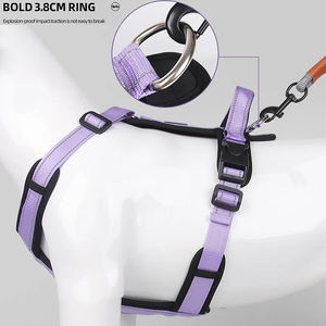 大型犬用、スポーツスタイル、フレンチブルドッグの散歩に最適な、パーソナライズされたエコフレンドリーなナイロン製ハーネス、反射ストラップ付き、脱走防止ベスト - Product Image 5