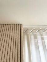 Accessoires de rideaux de haute qualité en aluminium, montage caché au plafond, pliable, style moderne, rail de rideau