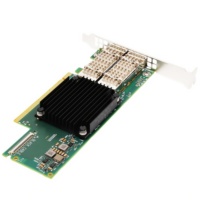 Carte réseau PCI-E3.0 X16 Interface QSFP56 Double Port Connecteur Puce X-6 VPI 100GbE Pièces Informatiques MCX653106A-ECAT
