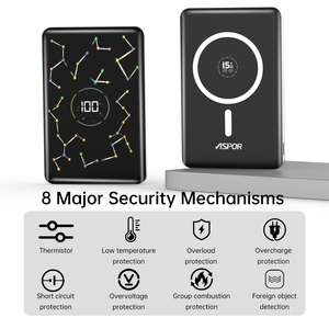 <span class=keywords><strong>แบ</strong></span><span class=keywords><strong>ต</strong></span>เตอรี่สำรอง aspor S227บางเฉียบ5000มิลลิแอมป์พร้อมสายชาร์จ60วั<span class=keywords><strong>ต</strong></span><span class=keywords><strong>ต</strong></span>์ในตัว & การชาร์จไร้สาย<span class=keywords><strong>แบ</strong></span>บแม่เหล็ก15วั<span class=keywords><strong>ต</strong></span><span class=keywords><strong>ต</strong></span>์แบตเตอรี่โซลิดสเตท - Product Image 4