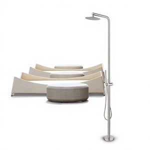 Grifo Mezclador de Ducha y Bañera Monomando de Pared Cromado Cepillado con Rociador Suave para Bañera Independiente y Baño - Product Image 3