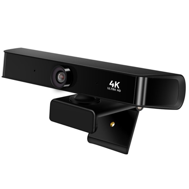 4k Ultra HD Webcam 10x Digital Zoom with 135° Wide Angle Computer Webcam with Privacy Cover for Online Education