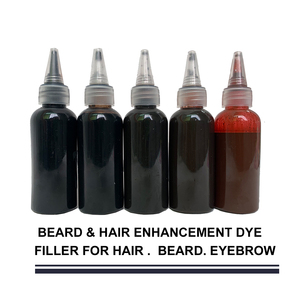 Teinture capillaire liquide en spray pour hommes, enrichie en huile pour <span class=keywords><strong>barbe</strong></span>, à base d'huile, biologique, sans paraben, spray pour barbier, encre pour l'airbrush pour la ligne des cheveux - Product Image 3