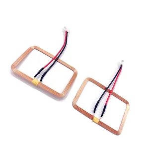 Personnalisé 13.56MHz rfid cuivre Bobine fpc ferrite adhésif champ proche jst 1.25 2.54 connecteur NFC 13.56 antenne