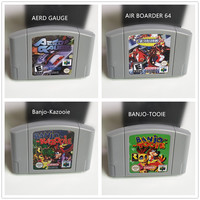 Offre Spéciale : Cartouche de jeu N64 (version NTSC, certifiée FCC) pour Donkey Kong et Banjo-Kazooie, en ABS, jeux en anglais