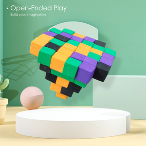 Cubos Adhesivos de Espuma EVA de Alta Calidad, Juego de Bloques de Construcción Educativos para Niños, Juguetes de Rompecabezas al por Mayor - Product Image 3