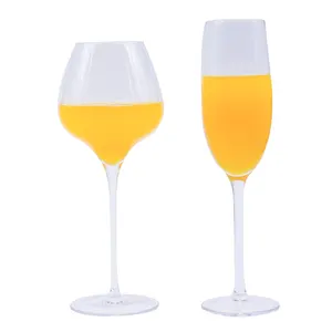 Wholesale crystal red wine-Champagne Flutes Wine Glass Crystalline Toasting Glasses Goblet Design Wedding Cup