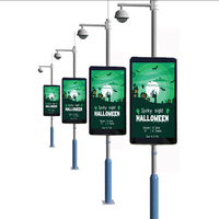 Affichage numérique intelligent à LED pour poteau de rue, panneau d'affichage extérieur, écran d'affichage numérique avec SDK pour centre commercial et salle d'exposition