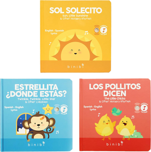 Paquete Musical Personalizado en Español para Bebés y Niños Pequeños de 1 a 3 Años, Canciones Bilingües, Cartón Duro, Encuadernación Perfecta, Sonido - Product Image 1