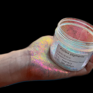 Venta caliente copos de arco iris transparentes CAMBIO DE Color mágico copos gruesos arte de uñas Aurora ópalo camaleón copos de pigmento - Product Image 2