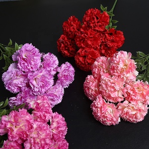 <span class=keywords><strong>2025</strong></span> Hot Bán 7 Đầu Nhân Tạo Lụa Hoa Cẩm chướng Hoa Của Mẹ Món Quà Ngày Trang Trí Đám Cưới Trang Trí Nhà Máy Bán Buôn - Product Image 3