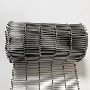 Stainless Steel mesh belt 304 Enrober conveyor belts for food making machines