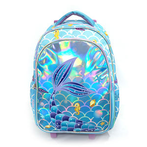 Conjunto de <span class=keywords><strong>mochila</strong></span> escolar <span class=keywords><strong>con</strong></span> <span class=keywords><strong>ruedas</strong></span> 3 en 1 para niños de alta calidad, mochilas <span class=keywords><strong>con</strong></span> personaje de <span class=keywords><strong>sirena</strong></span> de dibujos animados <span class=keywords><strong>con</strong></span> bolsa de Almuerzo - Product Image 3
