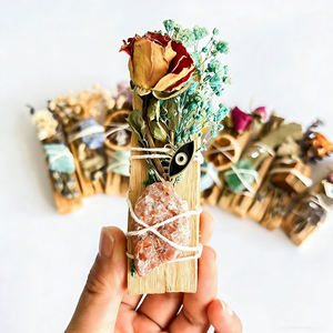 Incienso Aromático de Lavanda y Rosa, Varillas de Incienso de Madera Natural con Cristales, Palo Santo, Set de Regalo Festivo, Regalos para Damas de Honor, Decoración del Hogar - Product Image 6