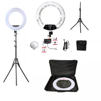 Lampu cincin foto LED 96W Yidoblo, lampu cincin foto FD-480II putih/merah muda/hitam, lampu LED Video fotografi Studio 2700-7500K 480