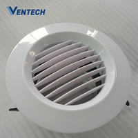 Ventech VDV-A3 – Diffuseur de retour d'air circulaire moderne en plastique pour plafond, pour système de ventilation CVC
