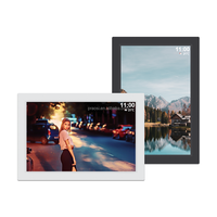 Artıları 10.1 "WiFi dijital fotoğraf resim çerçevesi bulut HD IPS dokunmatik ekran Frameo otomatik döndürme duvar monte yoluyla fotoğraf videoları göndermek