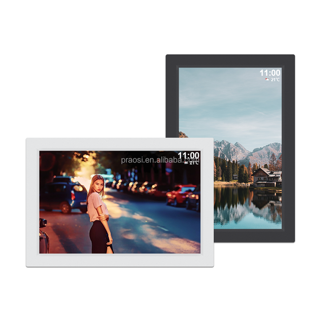 Pros 10.1" WiFi Digital Photo Picture Frame Cloud HD IPS Touch Screen Send Photos Videos Via Frameo Auto-Rotate Wall Mountable