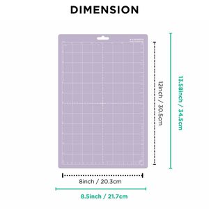 Tapis de Découpe à Adhérence Standard Diylobby pour <span class=keywords><strong>Cricut</strong></span>, Lot de 3 Tapis de Découpe 8x12 pouces en PVC pour <span class=keywords><strong>Cricut</strong></span> <span class=keywords><strong>Maker</strong></span> 3 - Product Image 3